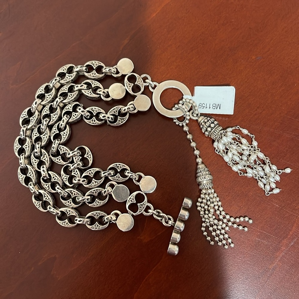 Mars & Valentine Sterling and Pearl Tassel Bracelet *Price Firm* - Picture 9 of 13
